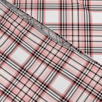 mod baby tartan coral on white