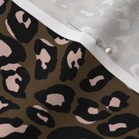 boho lounge - leopard brown-putty-black