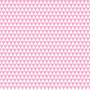 Quarter Inch White and Carnation Pink Triangles