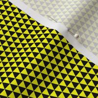 Quarter Inch Black and Yellow Triangles