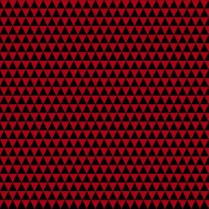 Quarter Inch Black and Dark Red Triangles