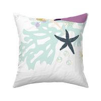Laguna Mermaid // Double Sided Modern Jersey Pillowcase