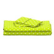 White Polkadots on Lime Punch 