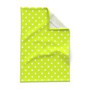 White Polkadots on Lime Punch 