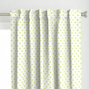 Lime Punch Polkadots on White