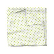 Lime Punch Polkadots on White