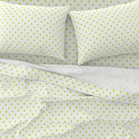 Lime Punch Polkadots on White