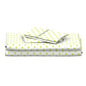 Lime Punch Polkadots on White