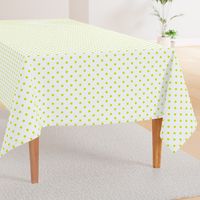 Lime Punch Polkadots on White