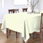 Lime Punch Polkadots on White