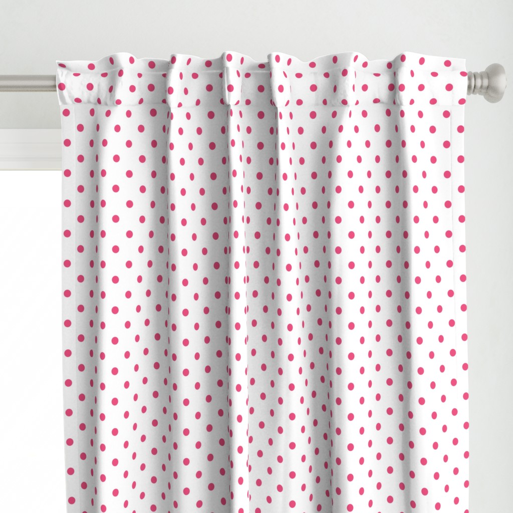 Rapture Rose Polkadots on White