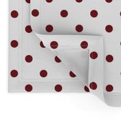 Spiced Apple Red Polkadots on White