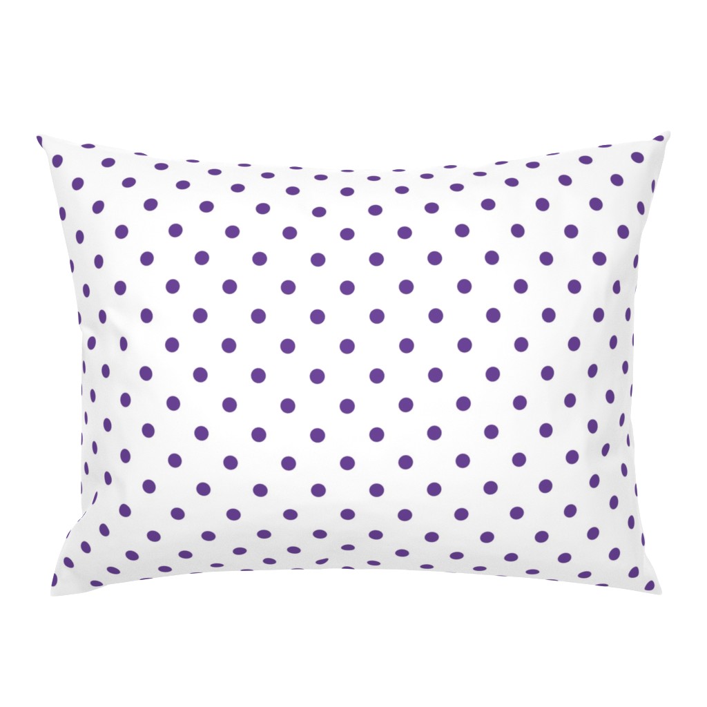 Ultra Violet Purple Polkadots on White