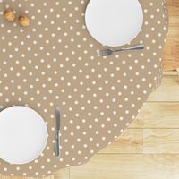 White Polkadots on Warm Sand