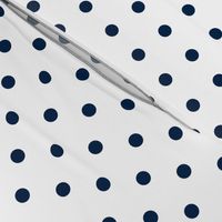 Sailor Blue Polkadots on White