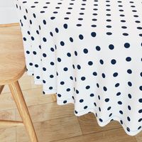 Sailor Blue Polkadots on White