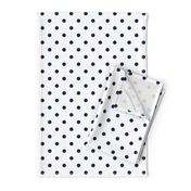 Sailor Blue Polkadots on White