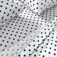 Sailor Blue Polkadots on White