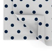 Sailor Blue Polkadots on White