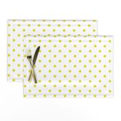 Meadowlark Yellow Polkadots on White