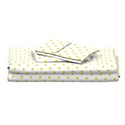 Meadowlark Yellow Polkadots on White