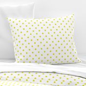 Meadowlark Yellow Polkadots on White