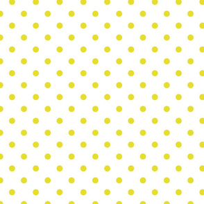 Meadowlark Yellow Polkadots on White
