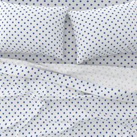 Palace Blue Polkadots on White