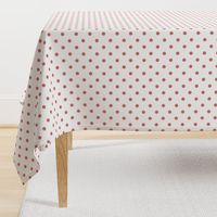 Ash Rose Polkadots on White