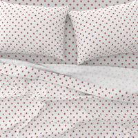 Ash Rose Polkadots on White