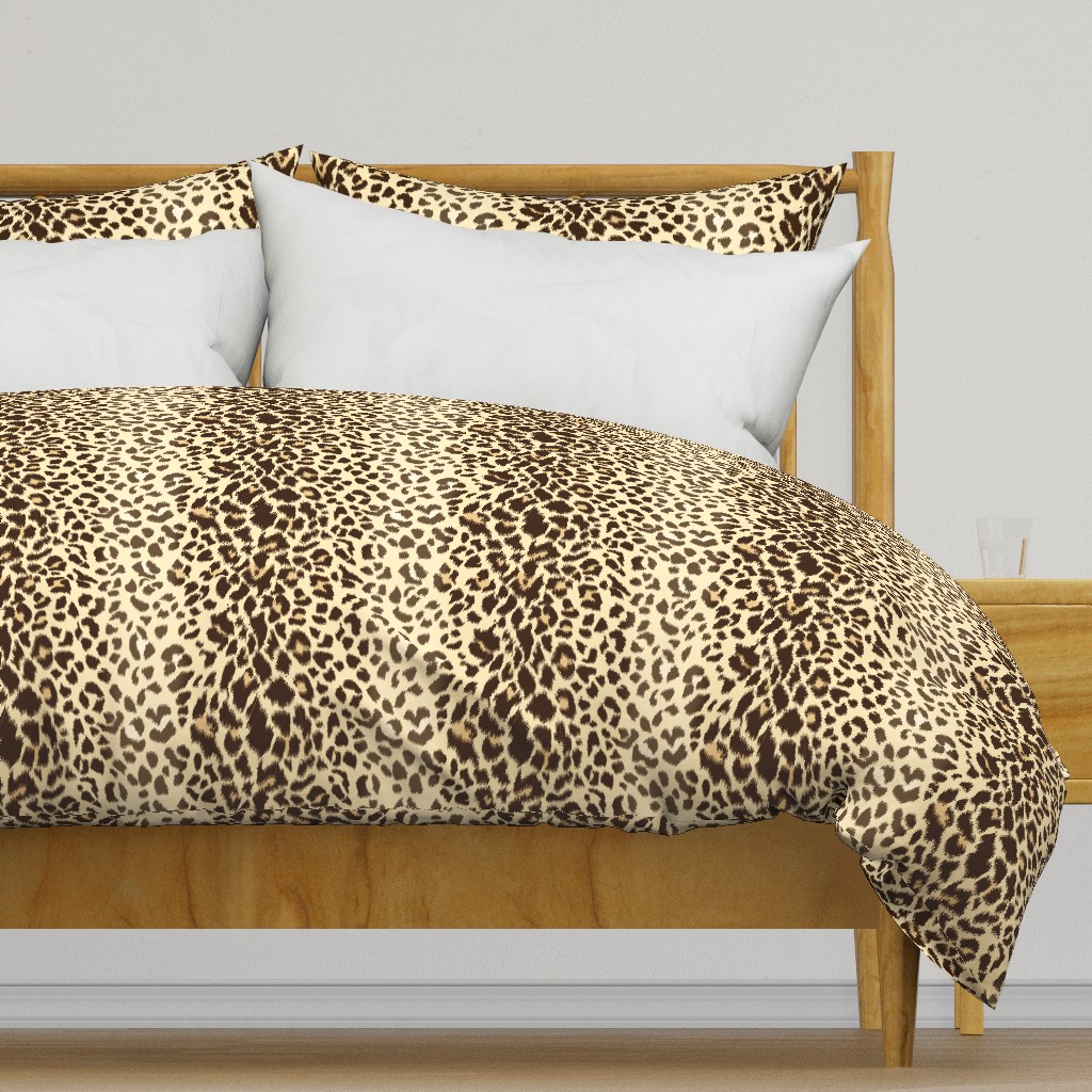 Realistic Wild Leopard Print