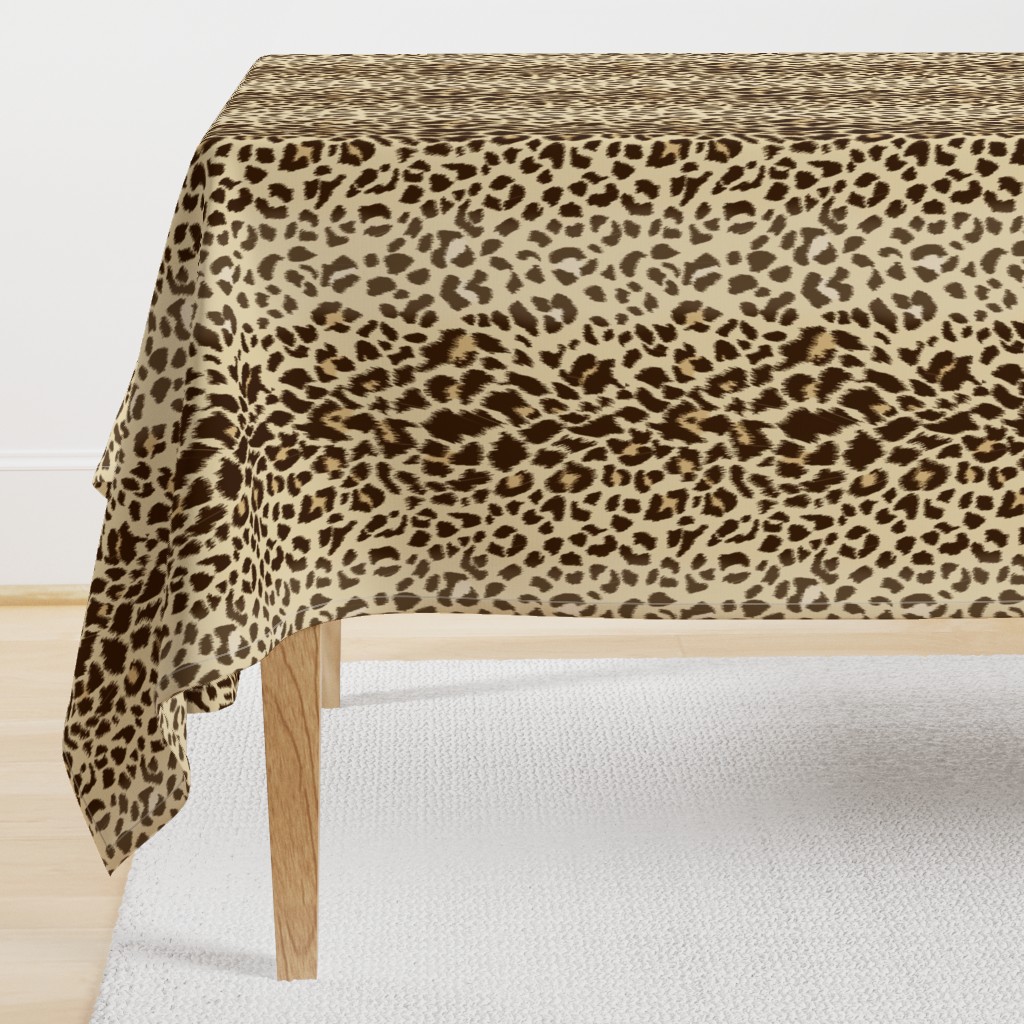 Realistic Wild Leopard Print