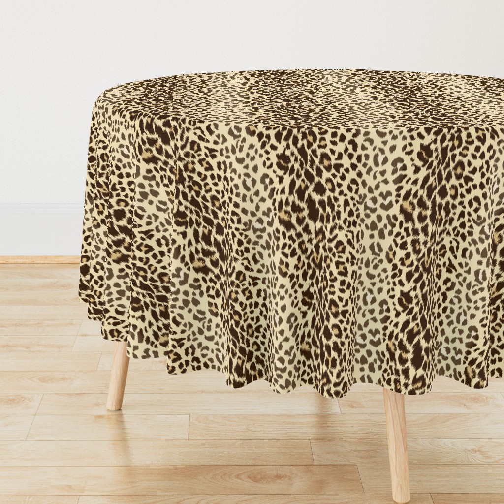 Realistic Wild Leopard Print