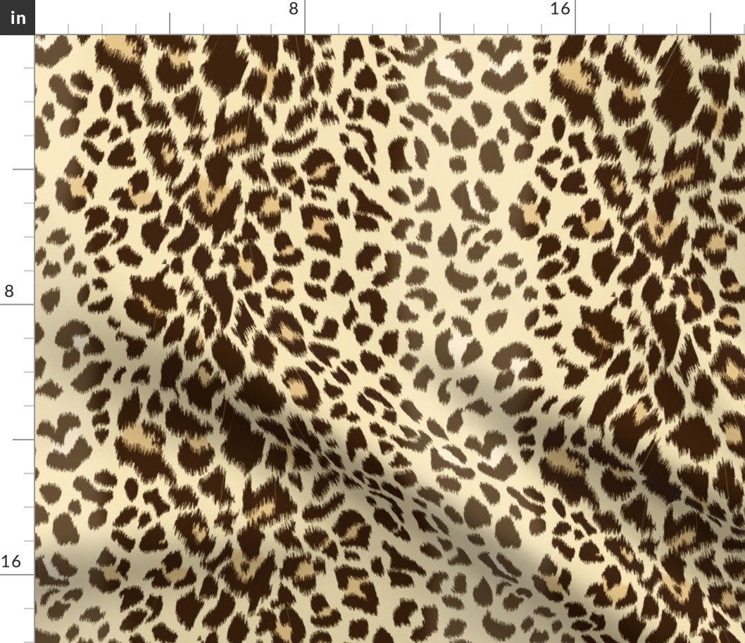 Realistic Wild Leopard Print