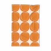 Orange Block Print