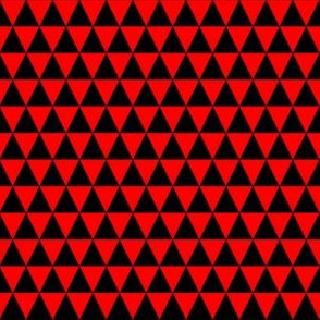Half Inch Black and Red Triangles