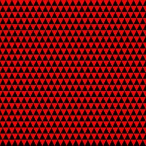 Quarter Inch Black and Red Triangles