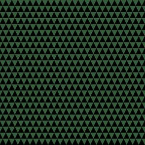 Quarter Inch Black and Hunter Green Triangles
