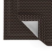 Quarter Inch Black and Taupe Brown Triangles