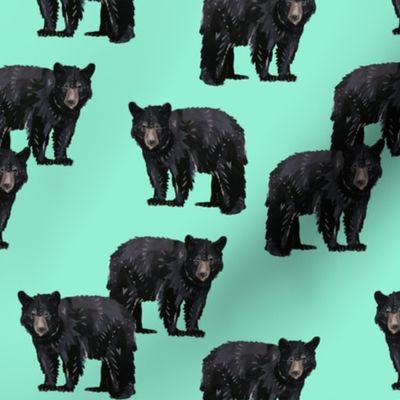 Bears Bears Bears on Mint - Smaller Scale