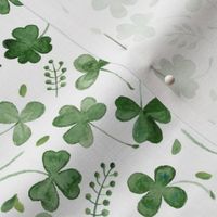 Watercolor Shamrocks // Micro