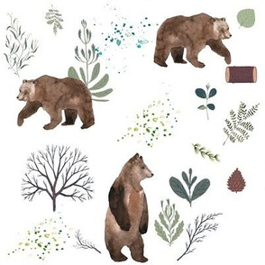 8" Wandering Around Bears