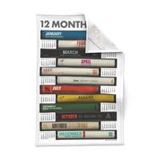 2024 Record & Tape Club Tea Towel Calendar & Wall Hanging