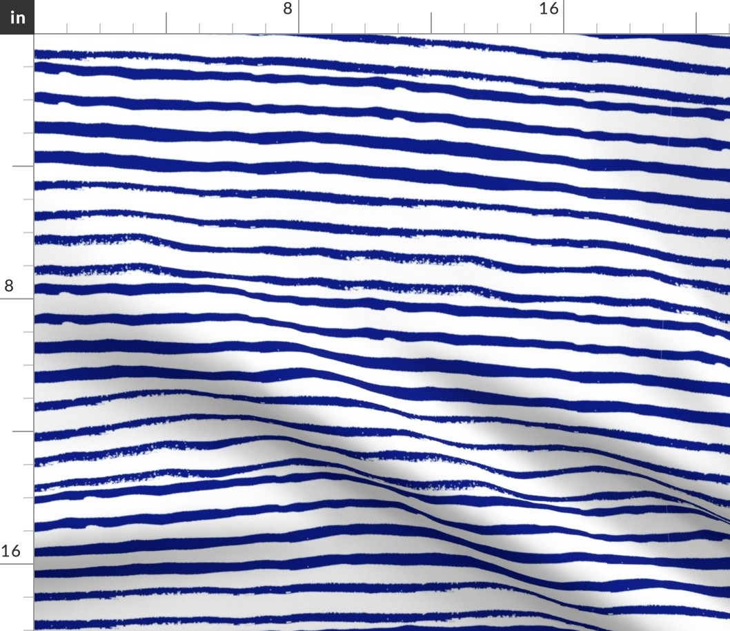 stripes - royal blue and white