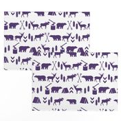 purple camping adventures outdoors design