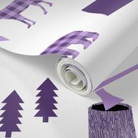 purple hunting camping adventure outdoors design