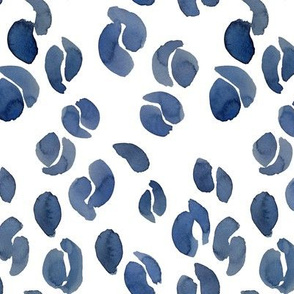 Abstract Seeds In Indigo