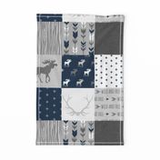 Moose Quilt - Stone Canyon - Sapphire