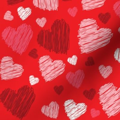 valentine doodle hearts