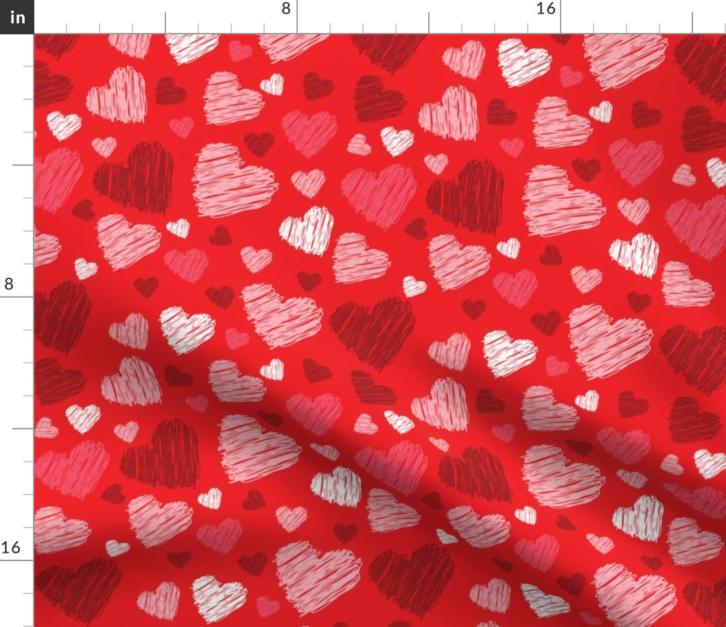 valentine doodle hearts